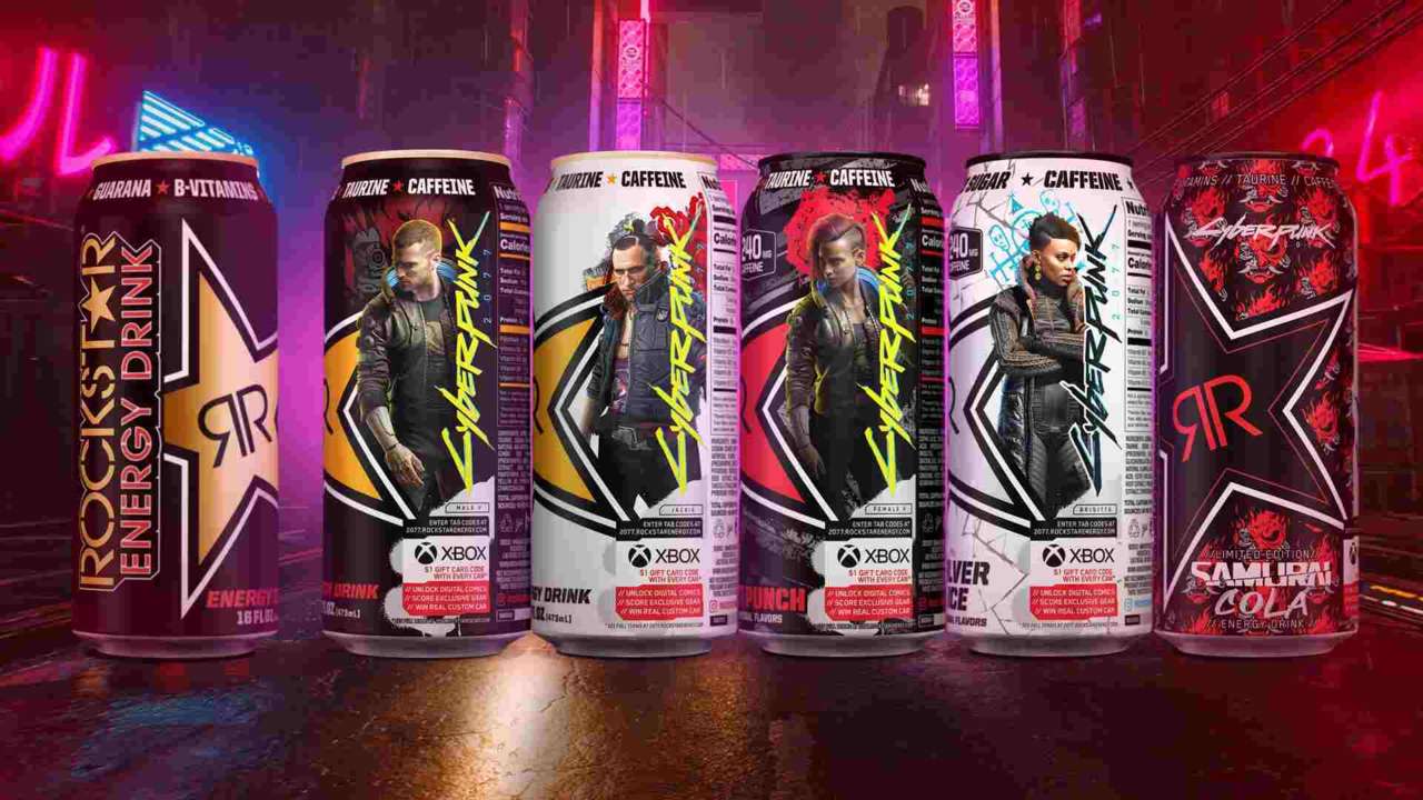 Cyberpunk 2077 Energy Drinks Will Come With Xbox Credit And Contest Entries For Cool Prizes